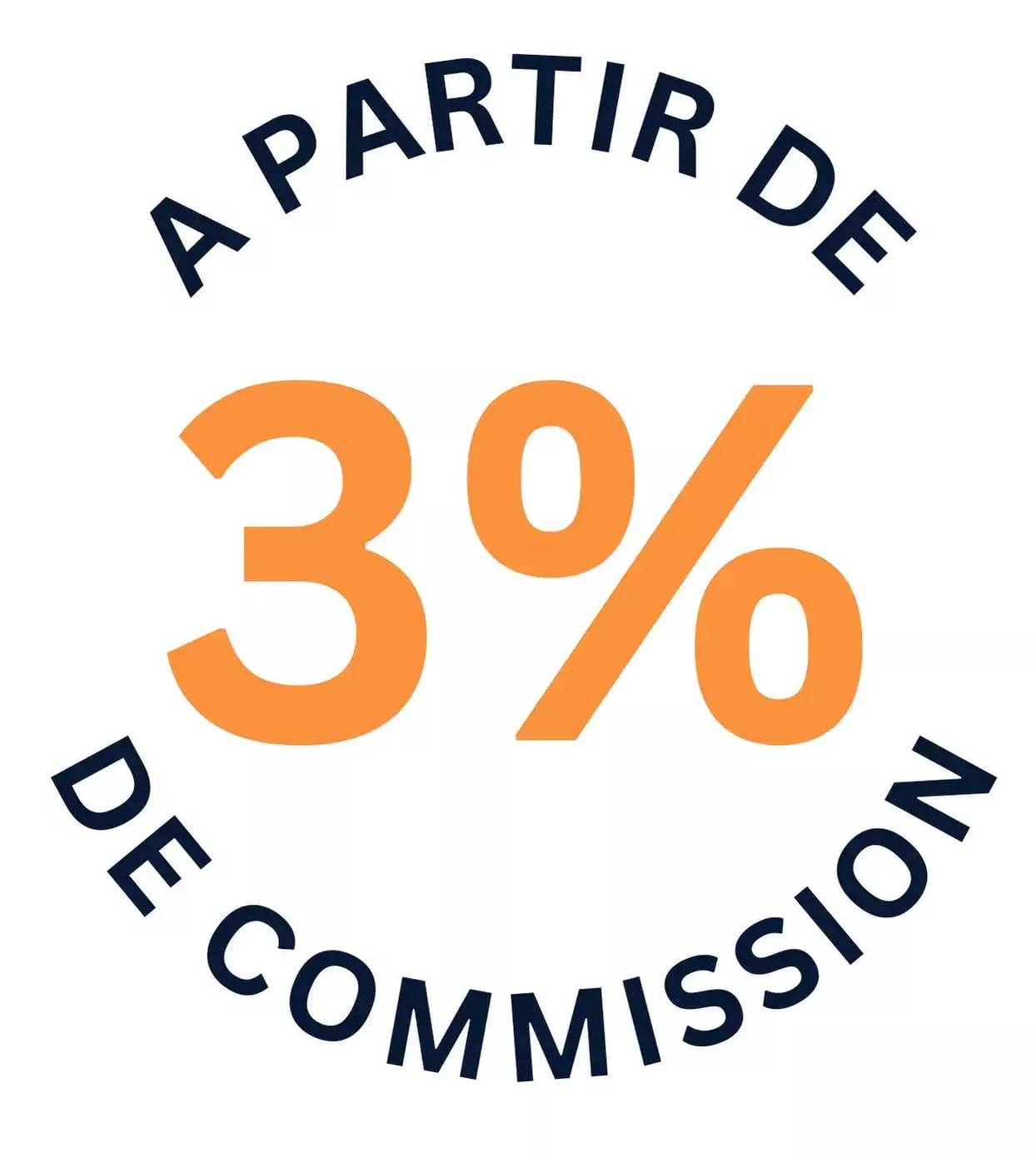 À partir de 3 % de commission
