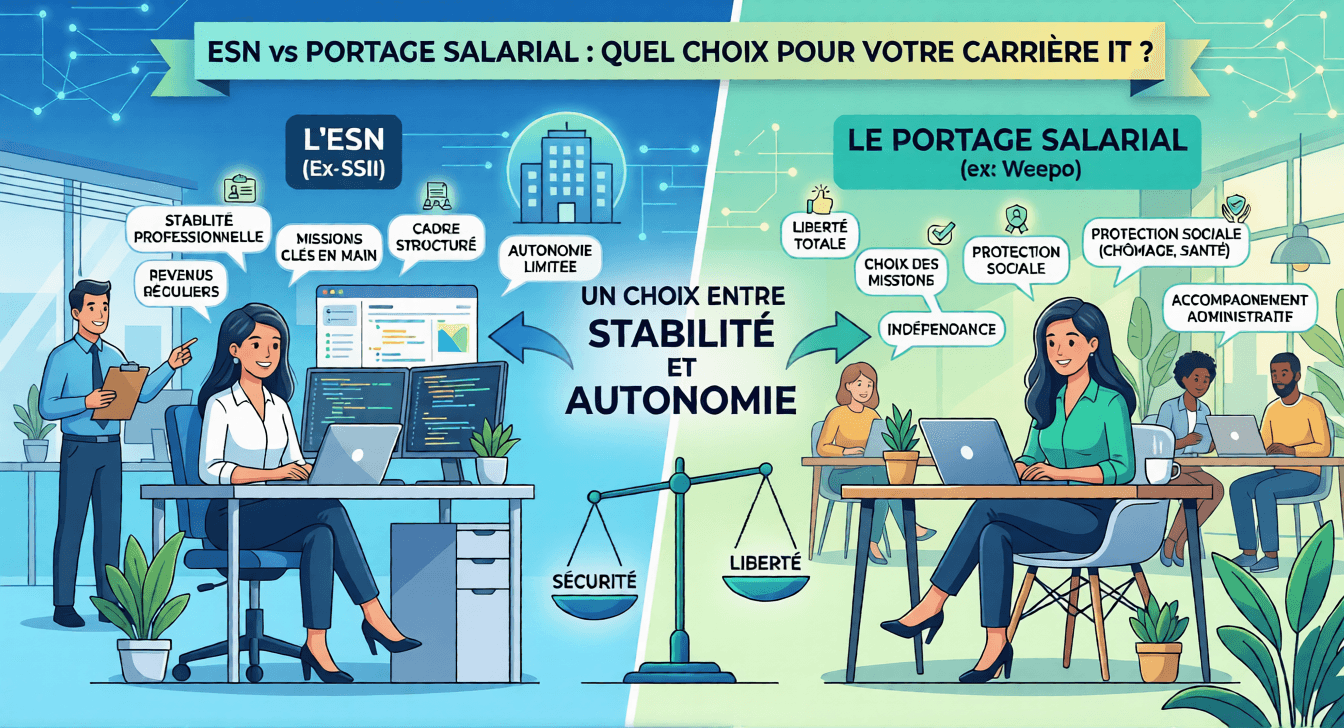 Portage salarial vs ESN : le guide