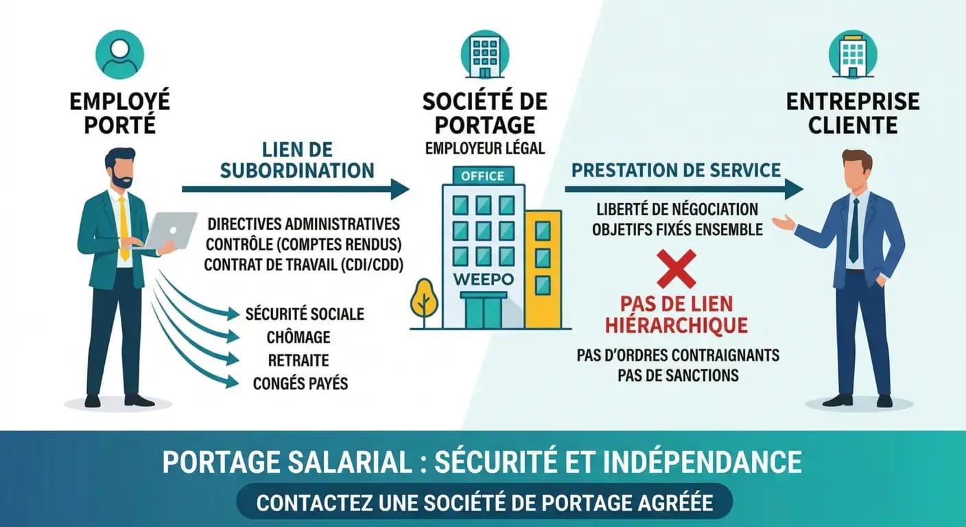 Lien de subordination en portage salarial : définition et règles Lien de subordination en portage salarial : définition et règles