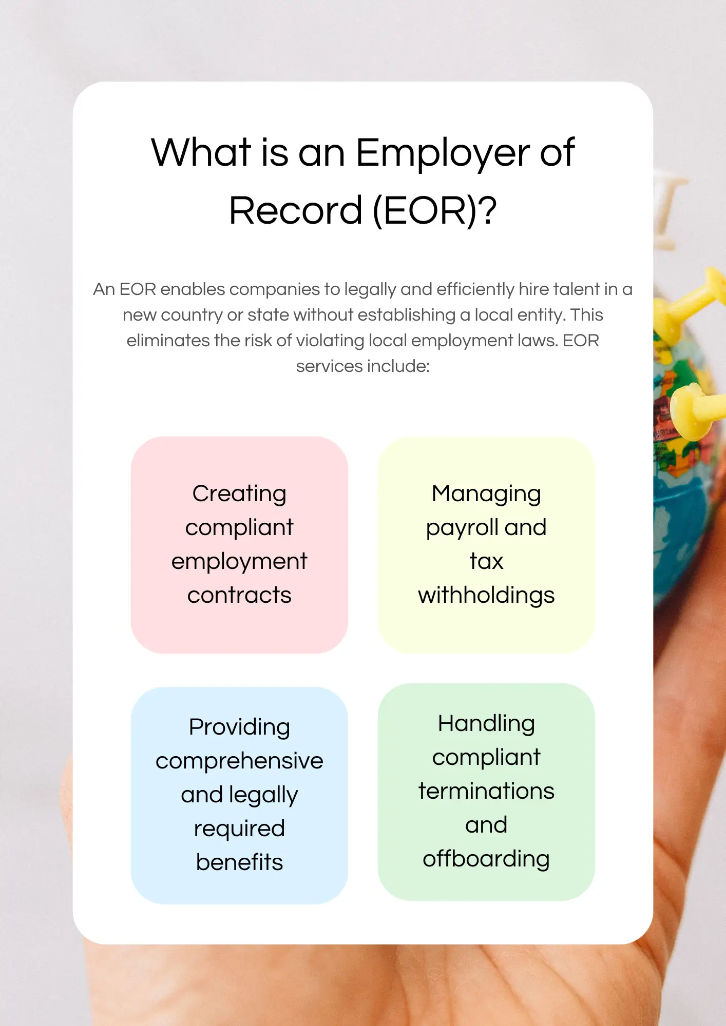 What does an EOR do